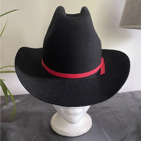Smithbilt Black Wool Felt Western Cowboy Hat Stampede Size Small (20”) Canada - Picture 2 of 10